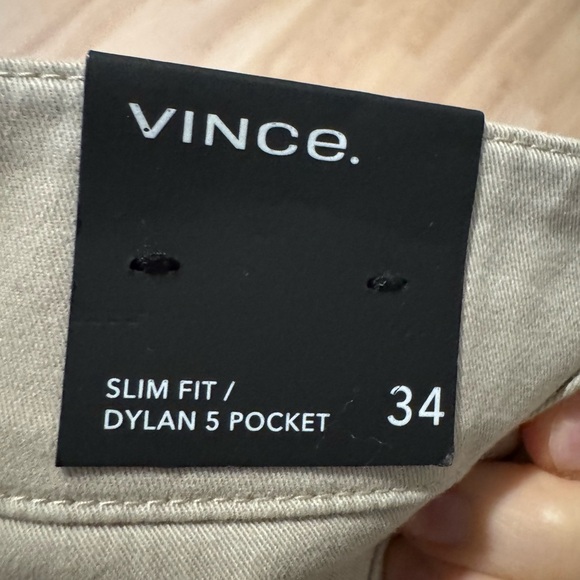 VINCE Slim Fit Dylan 5 Pocket Pants Size 34 NWT - Picture 6 of 7